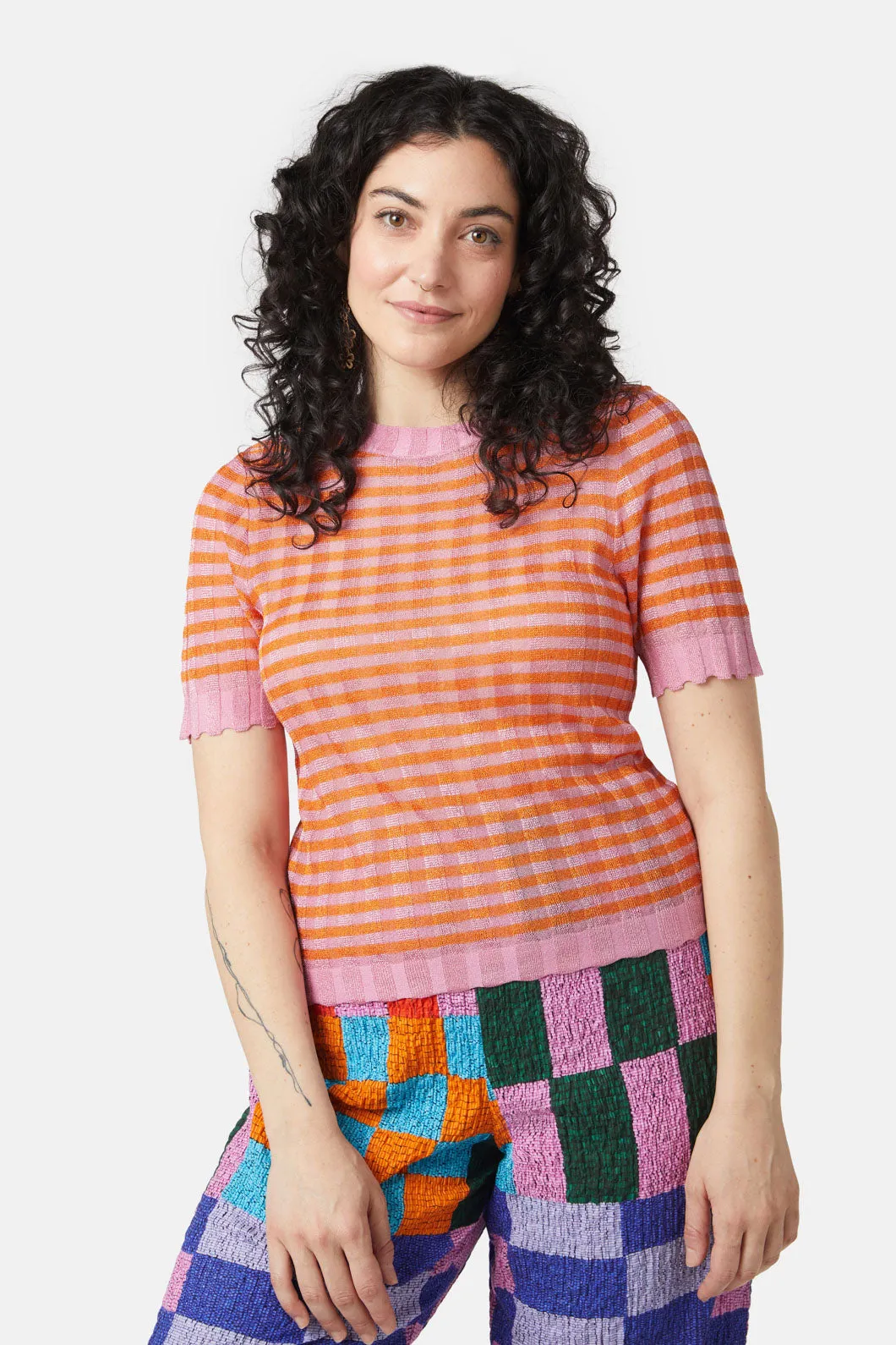 All Aligned Knit Top sold by gorman