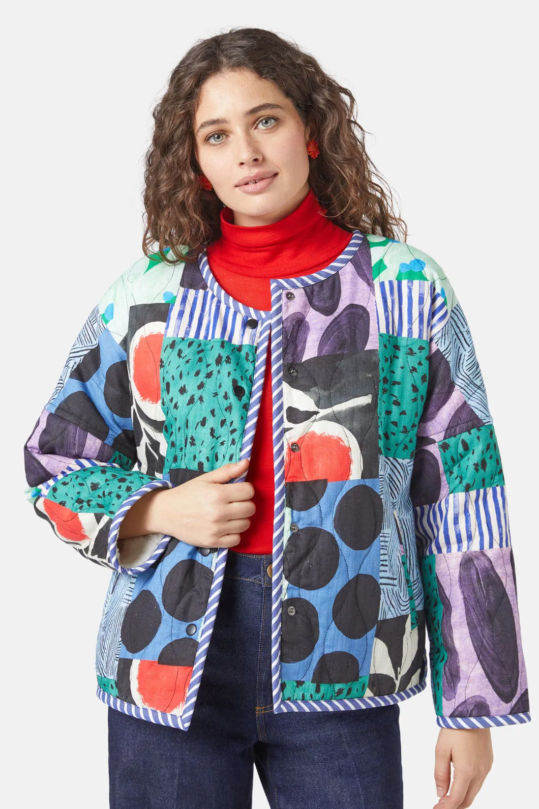 Artists Patchwork Quilted Jacket sold by gorman