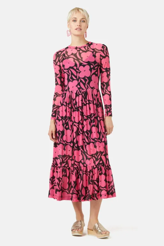 Flower Stripe Mesh Dress sold by gorman