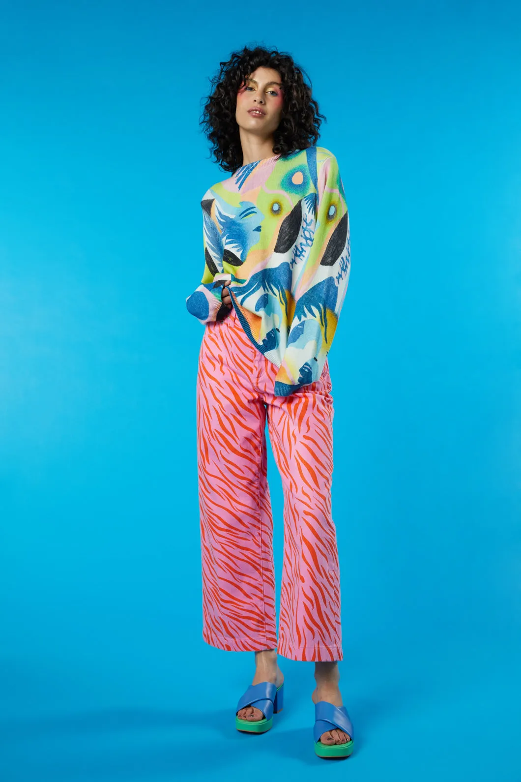 Pink Zebra Jean sold by gorman