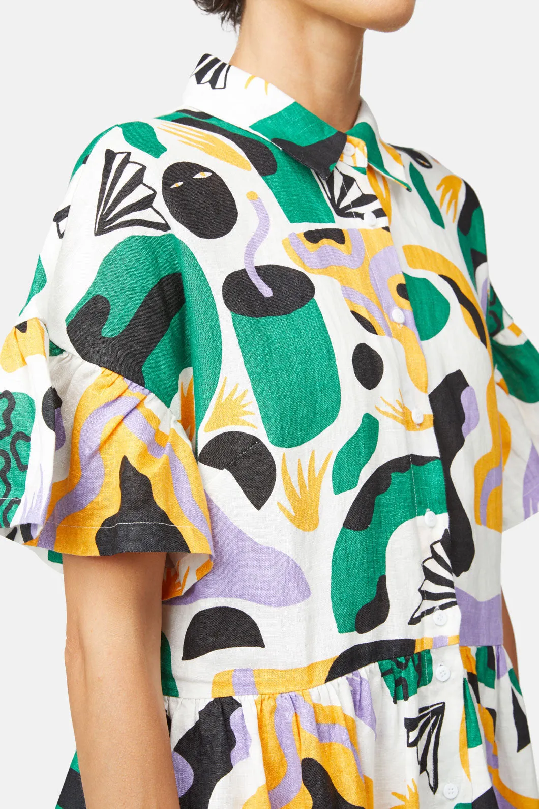 Leopard Ruffle Dress sold by gorman product image thumbnail 5