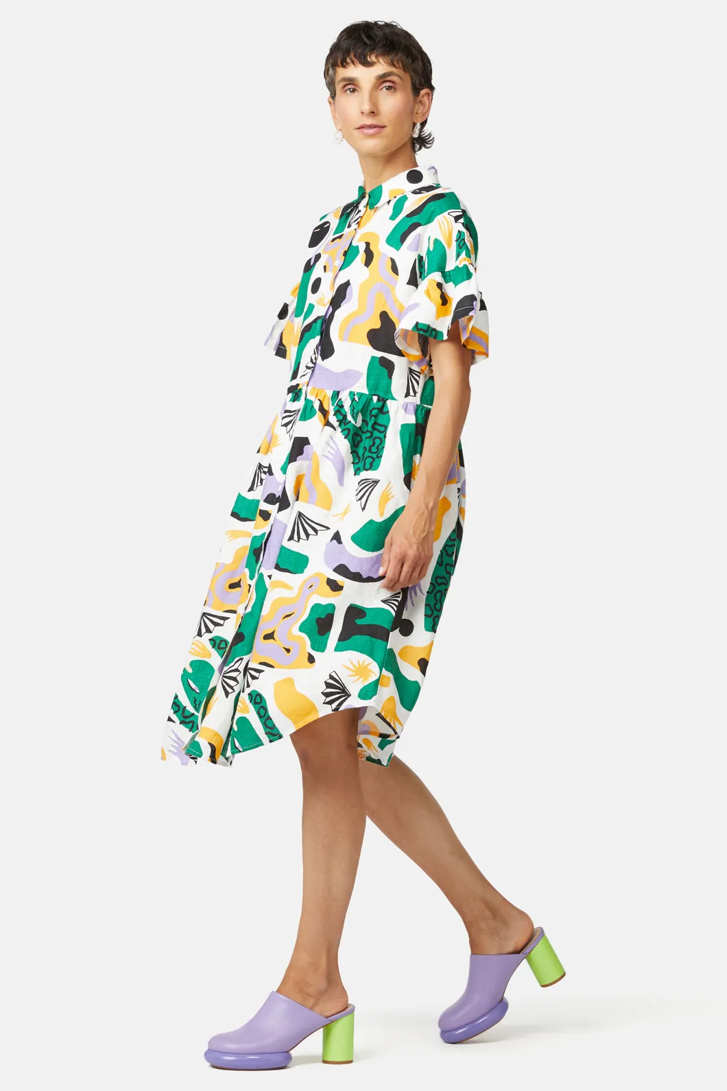 Leopard Ruffle Dress sold by gorman product image thumbnail 3