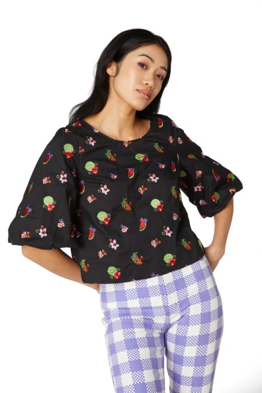Fruit Tingle Embroidered Top sold by gorman