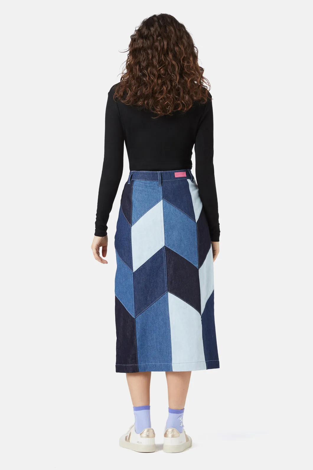 Dallas Spliced Denim Skirt sold by gorman product image thumbnail 4