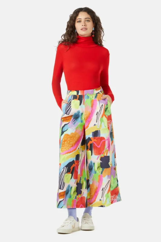 Aerial Abstract Culotte sold by gorman