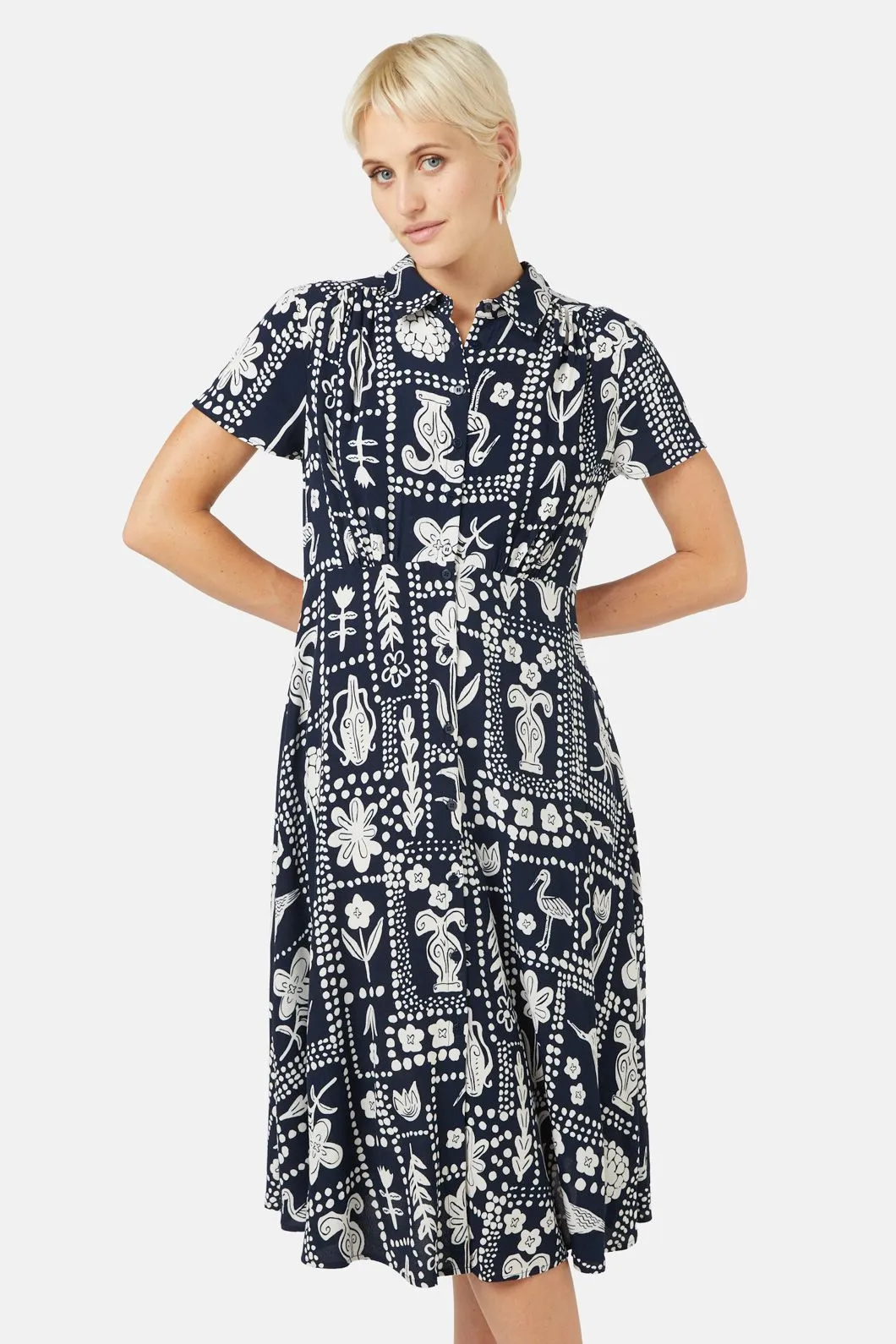 Pebbled Pathway Shirt Dress sold by gorman product image thumbnail 5