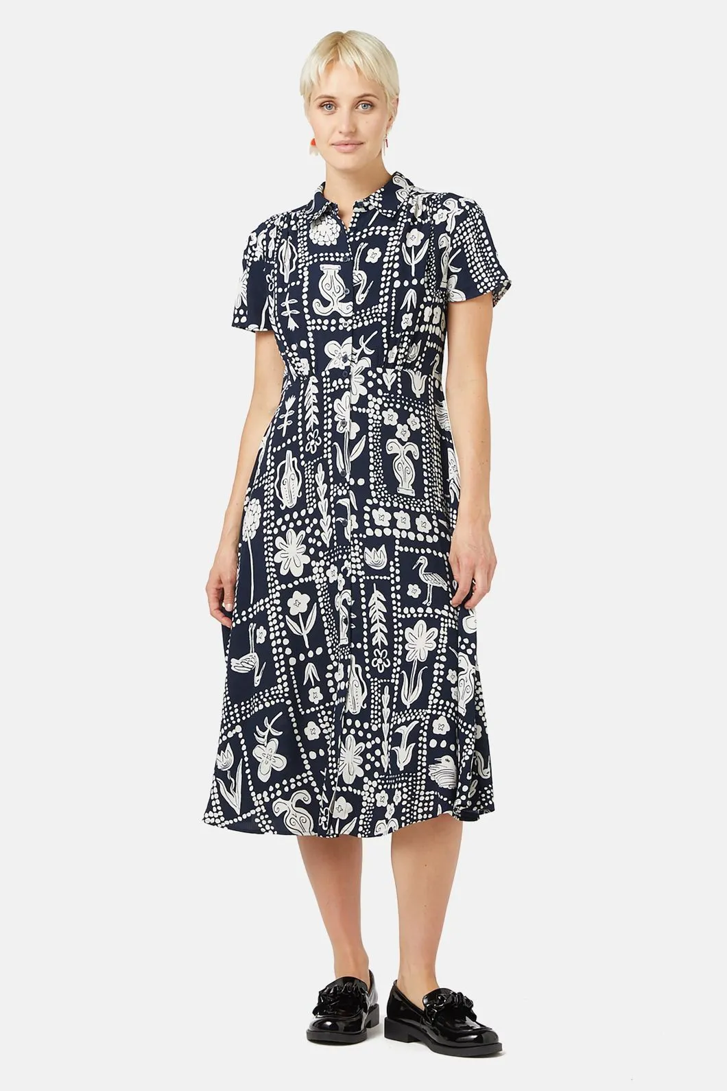 Pebbled Pathway Shirt Dress sold by gorman