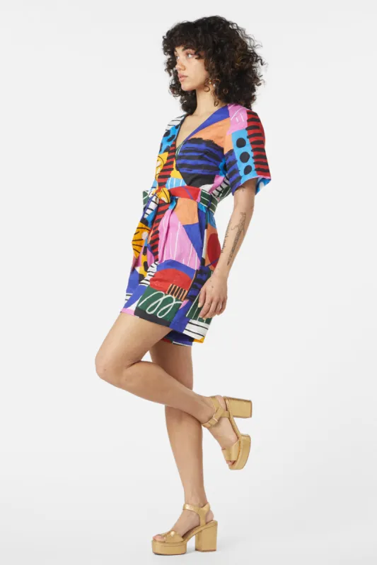 Abstract Line Playsuit made by gorman