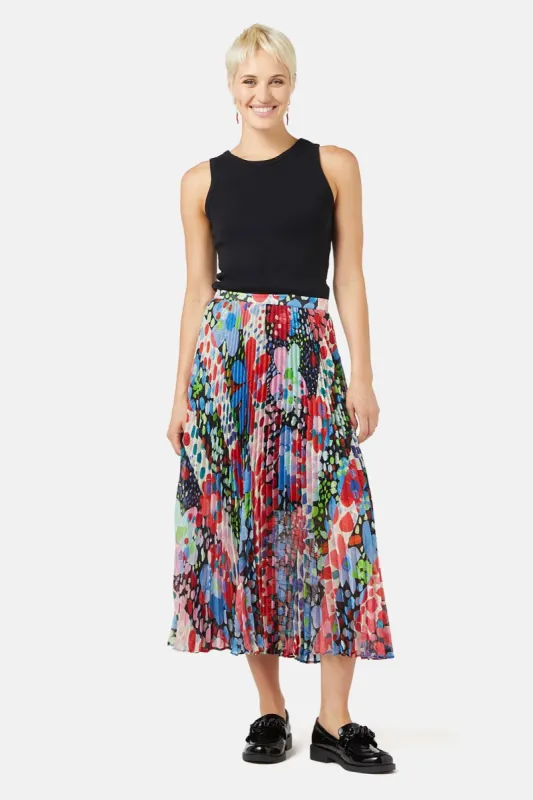 Petal Dance Pleated Skirt sold by gorman