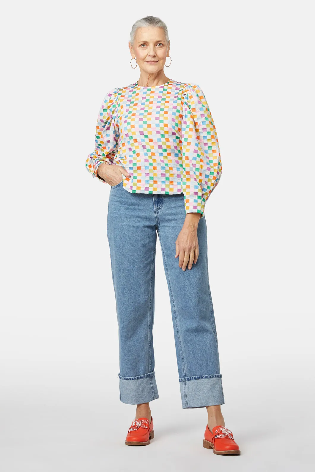 Paige Check Top sold by gorman product image thumbnail 2