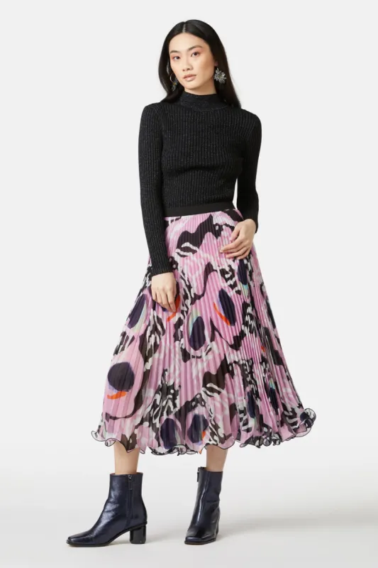 Wing Span Pleated Skirt sold by gorman