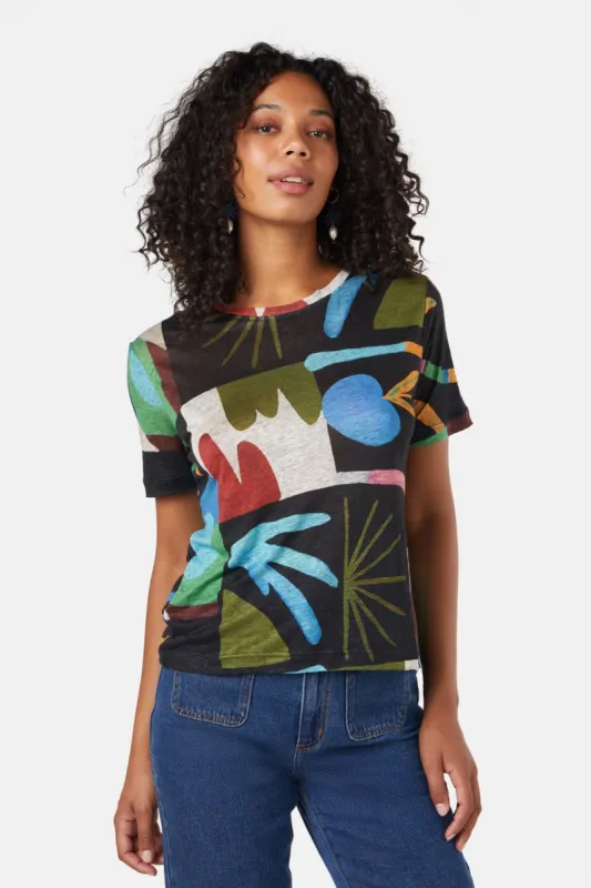 Peachy Linen Tee sold by gorman