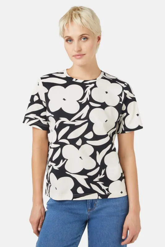 Flower Stripe Tee sold by gorman