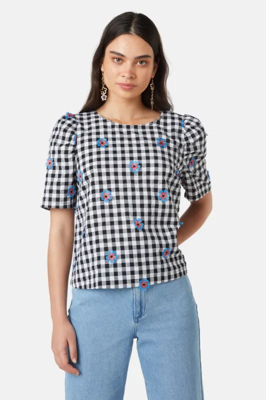 Lilly Gingham Top sold by gorman