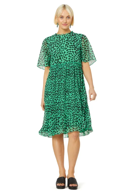 Spot Pleated Dress sold by gorman