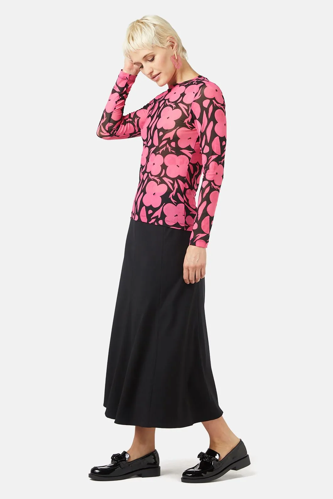 Flower Stripe Mesh Top sold by gorman product image thumbnail 3