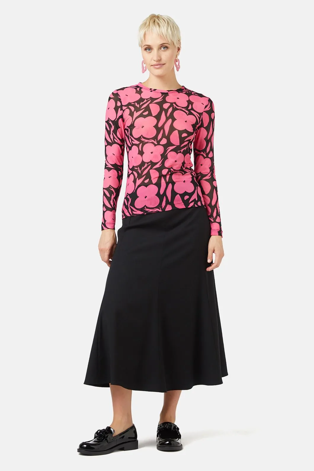 Flower Stripe Mesh Top sold by gorman product image thumbnail 2