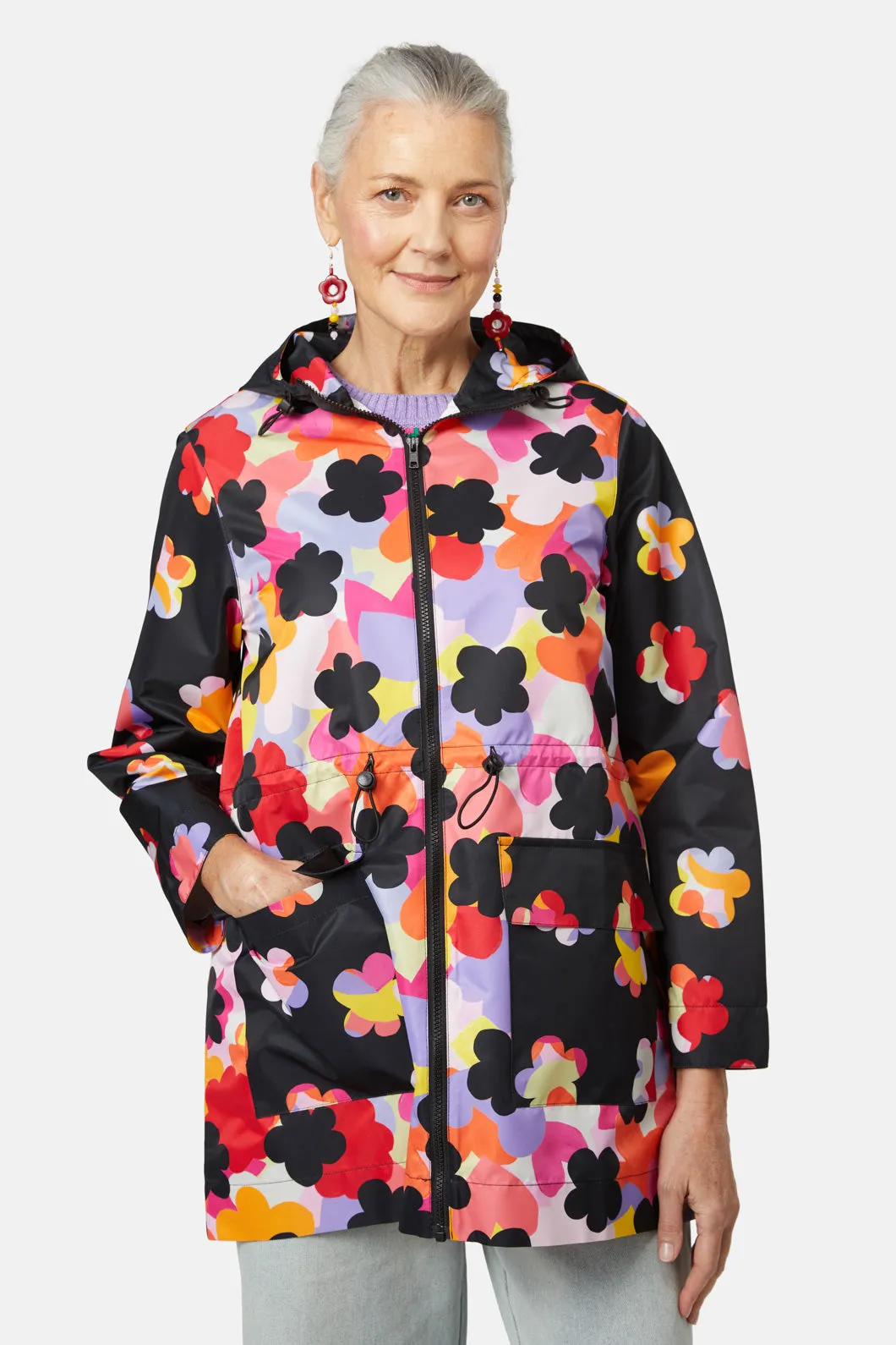 Sherbet Stencil Raincoat sold by gorman