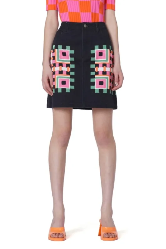 Wild Dreams Denim Skirt sold by gorman