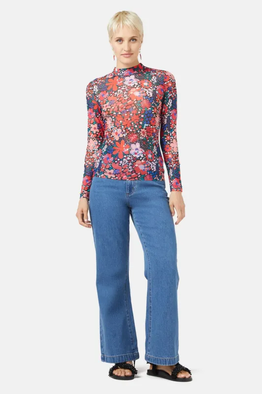 Petal Dance Mesh Top sold by gorman