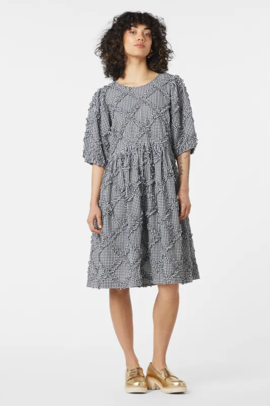 Gingham Ruffle Check Dress sold by gorman