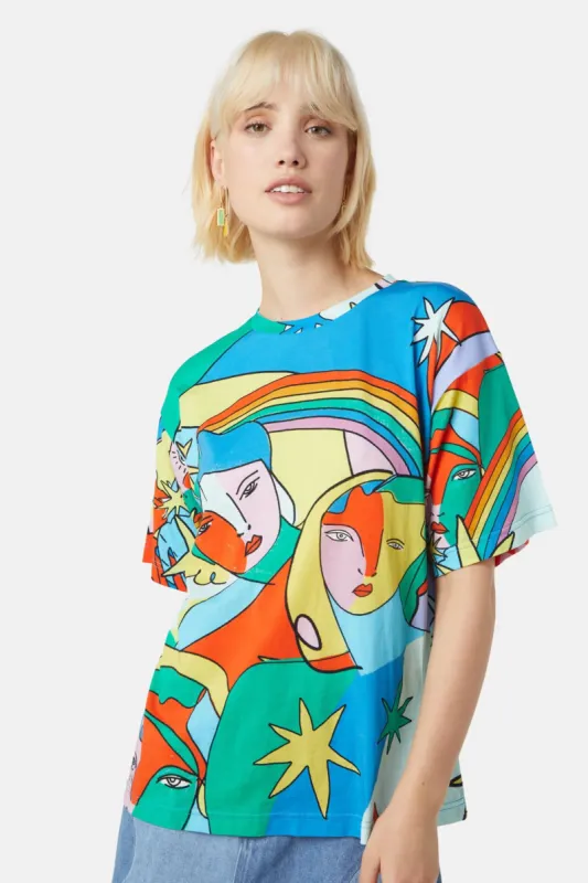 Collage Ladies Tee sold by gorman