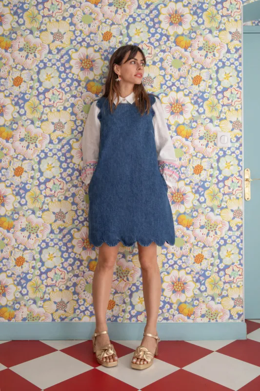 Peyton Petal Pinny Dress made by gorman