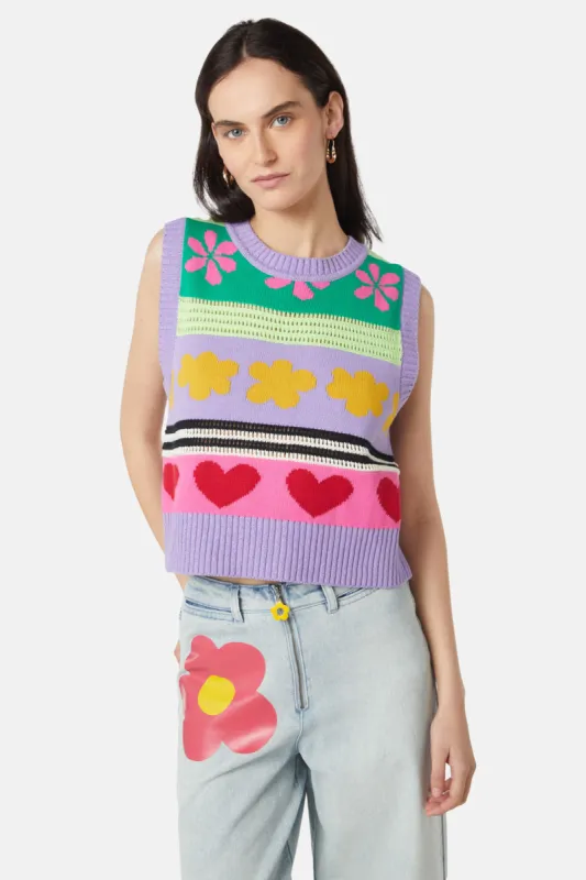 Ribbons Stripe Vest sold by gorman