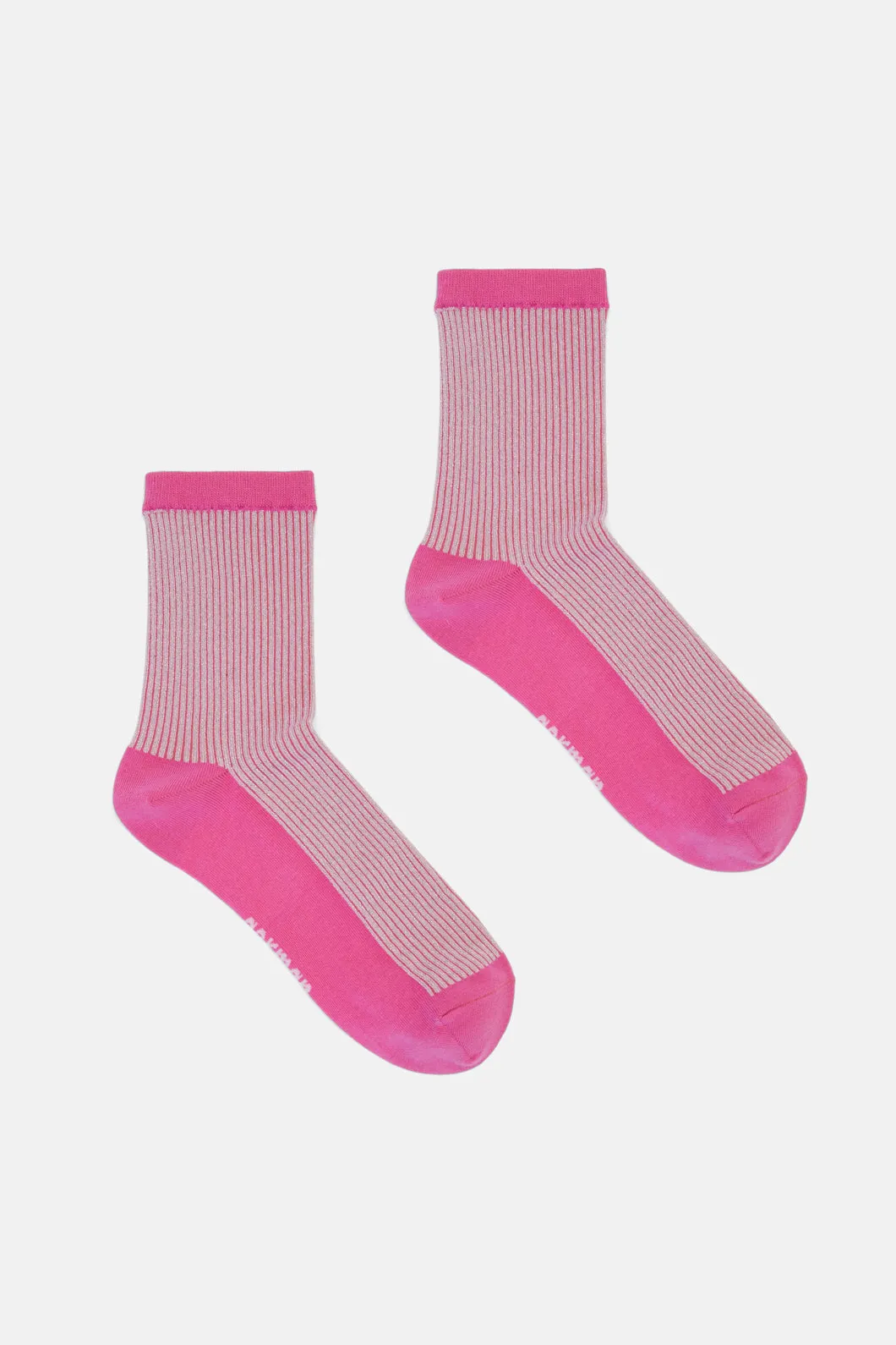Paper Patch Pink Rib Socks sold by gorman