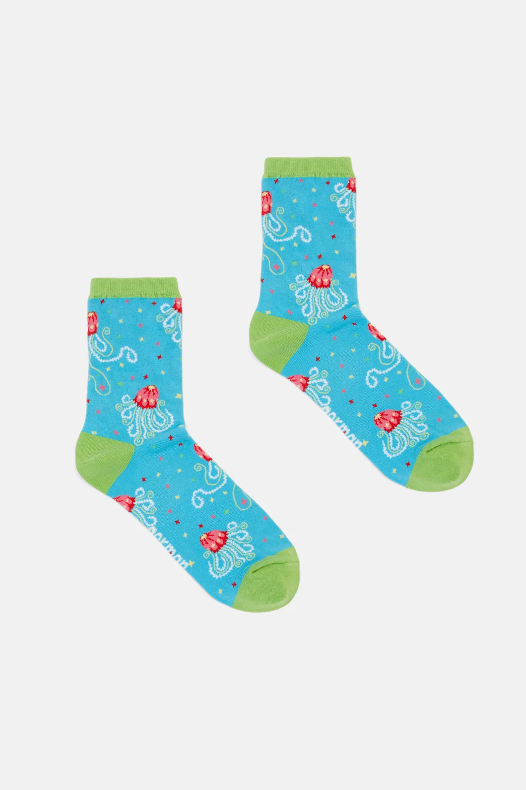 Green Jellyfish Socks sold by gorman