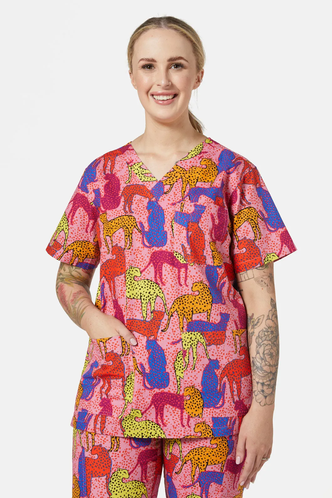 Cheetah Scrub Set sold by gorman product image thumbnail 2