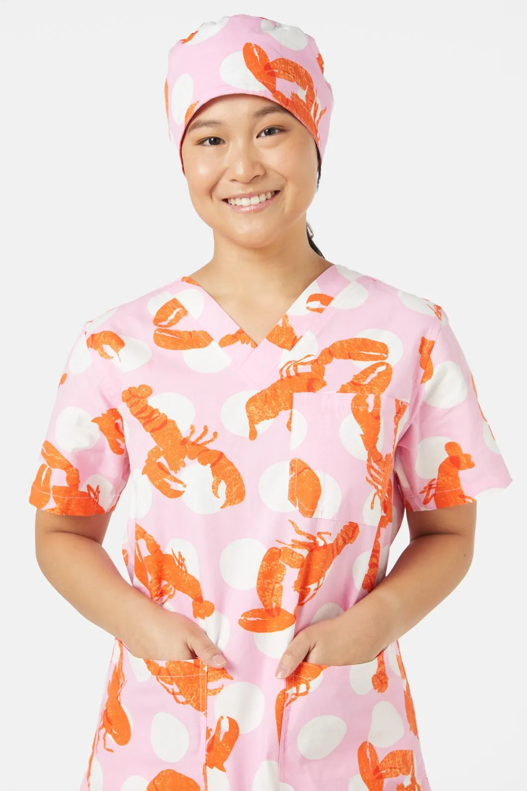 Lobster Scrub Hat sold by gorman