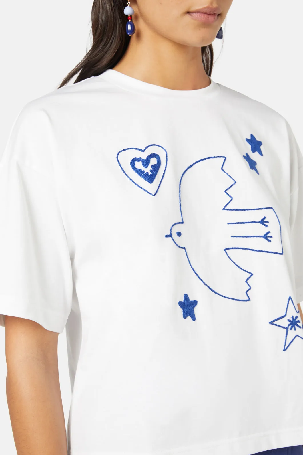 Lovebirds Embroidered Tee sold by gorman product image thumbnail 5