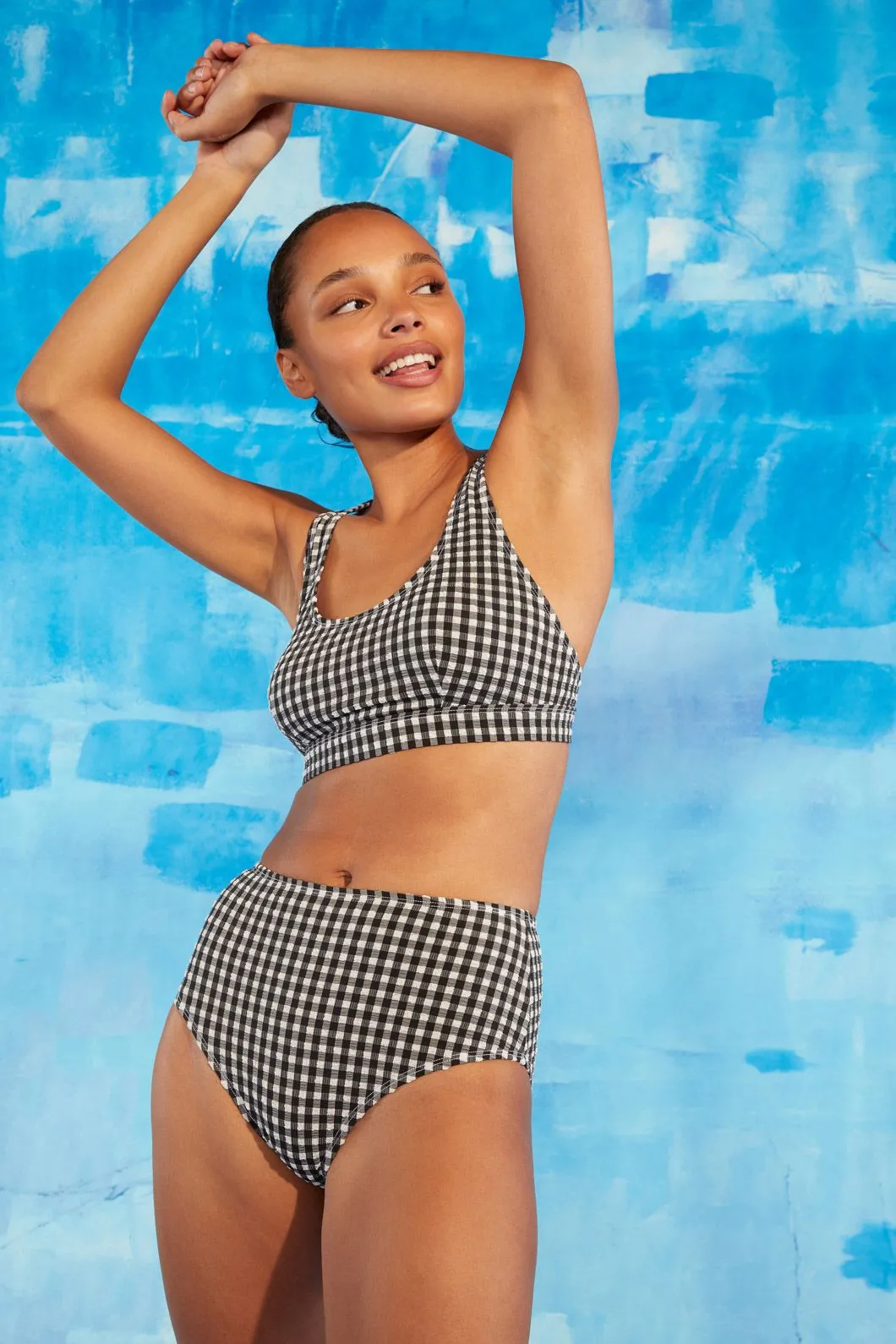 Gingham Bikini Bottom sold by gorman