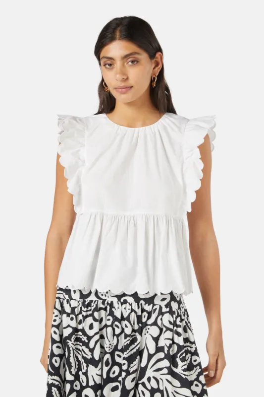 Lily Ruffle Top sold by gorman