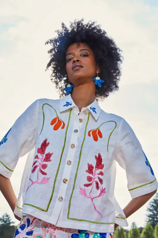 Secret Garden Linen Shirt sold by gorman