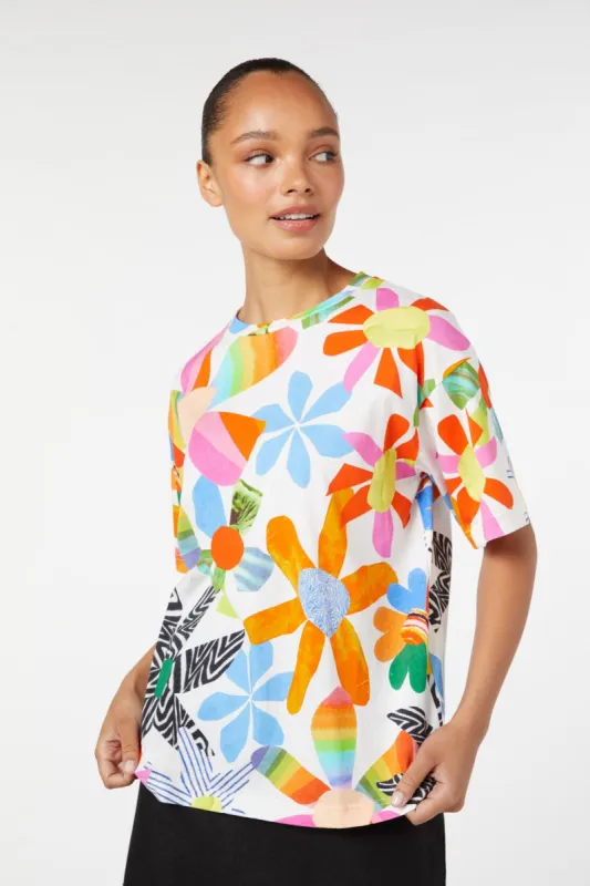 Rainbow Flower Tee sold by gorman