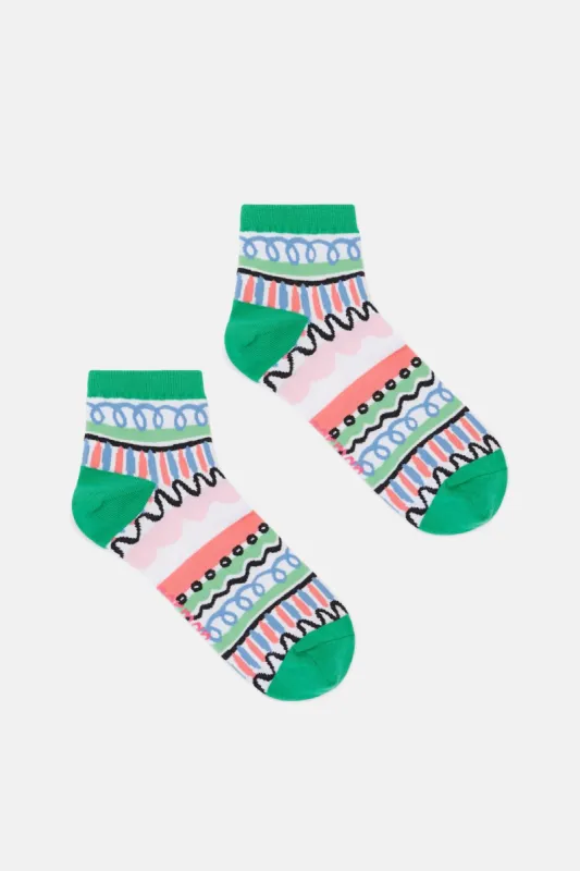 Plate Stripe Ankle Sock sold by gorman