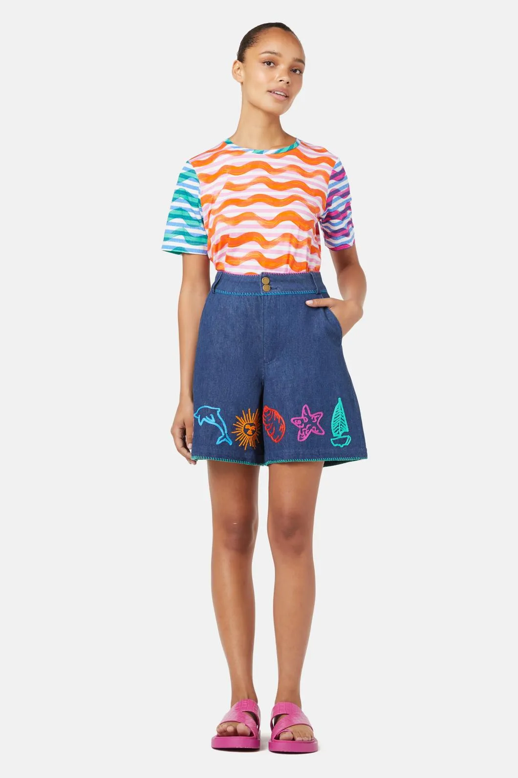Squiggle Stripe Tee sold by gorman product image thumbnail 2