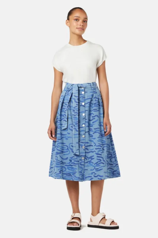 Wave After Wave Midi Skirt sold by gorman