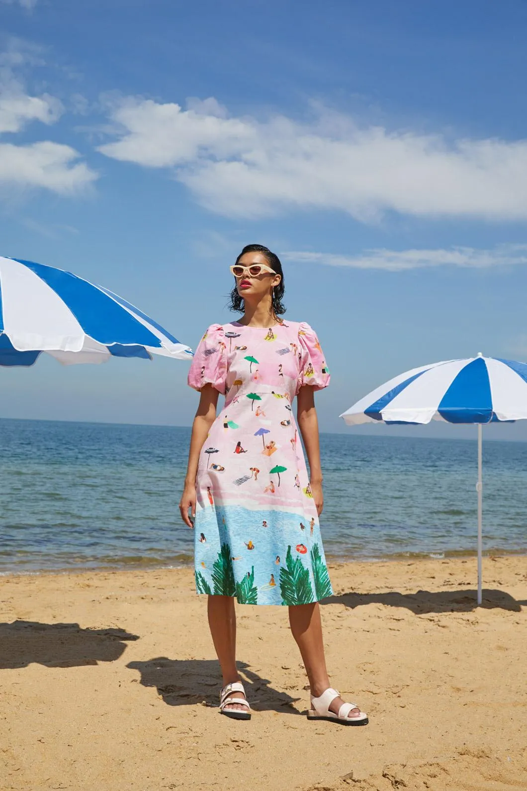 Ocean Views Linen Dress sold by gorman