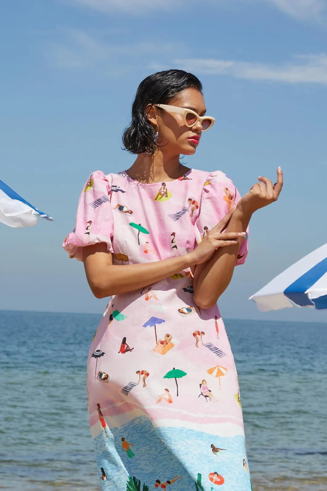 Ocean Views Linen Dress sold by gorman product image thumbnail 3