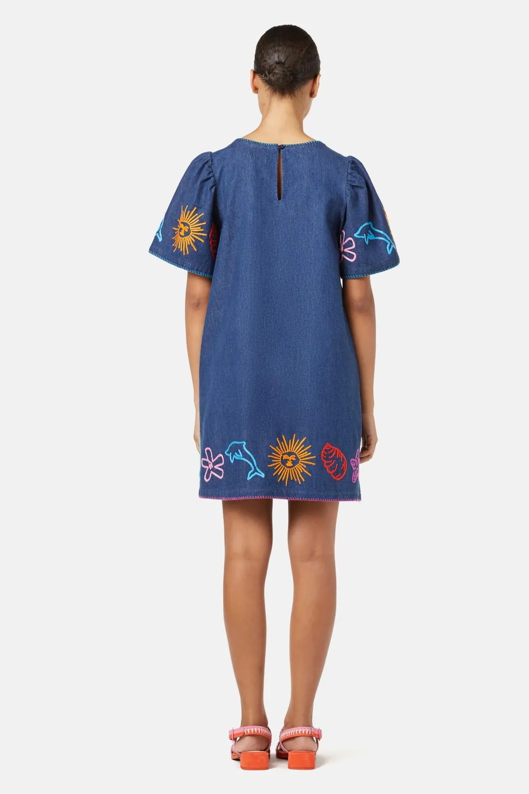 Taking Time Embroidered Denim Dress sold by gorman product image thumbnail 4