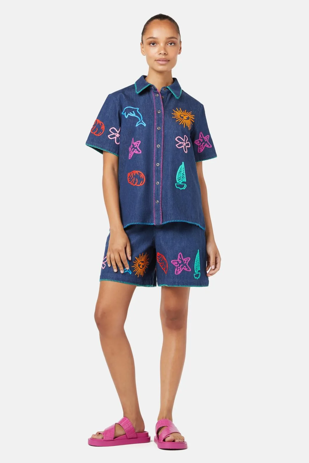 Taking Time Emb Denim Shirt sold by gorman product image thumbnail 2