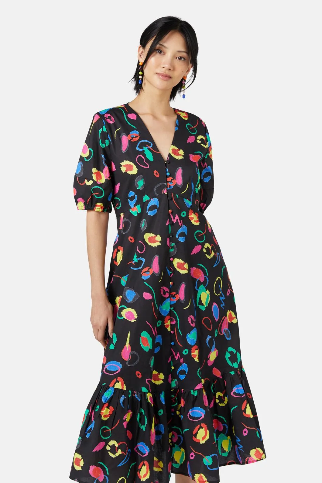 Neon Scribble Tiered Dress sold by gorman product image thumbnail 4