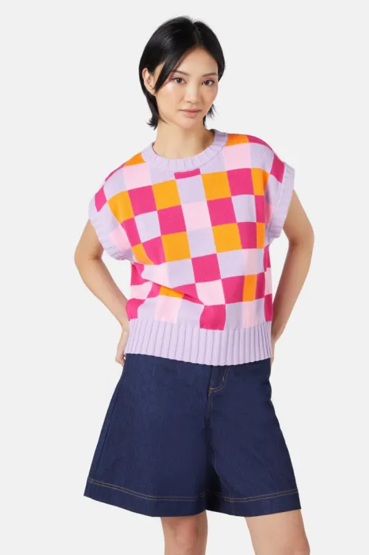 Gingham Garden Vest sold by gorman