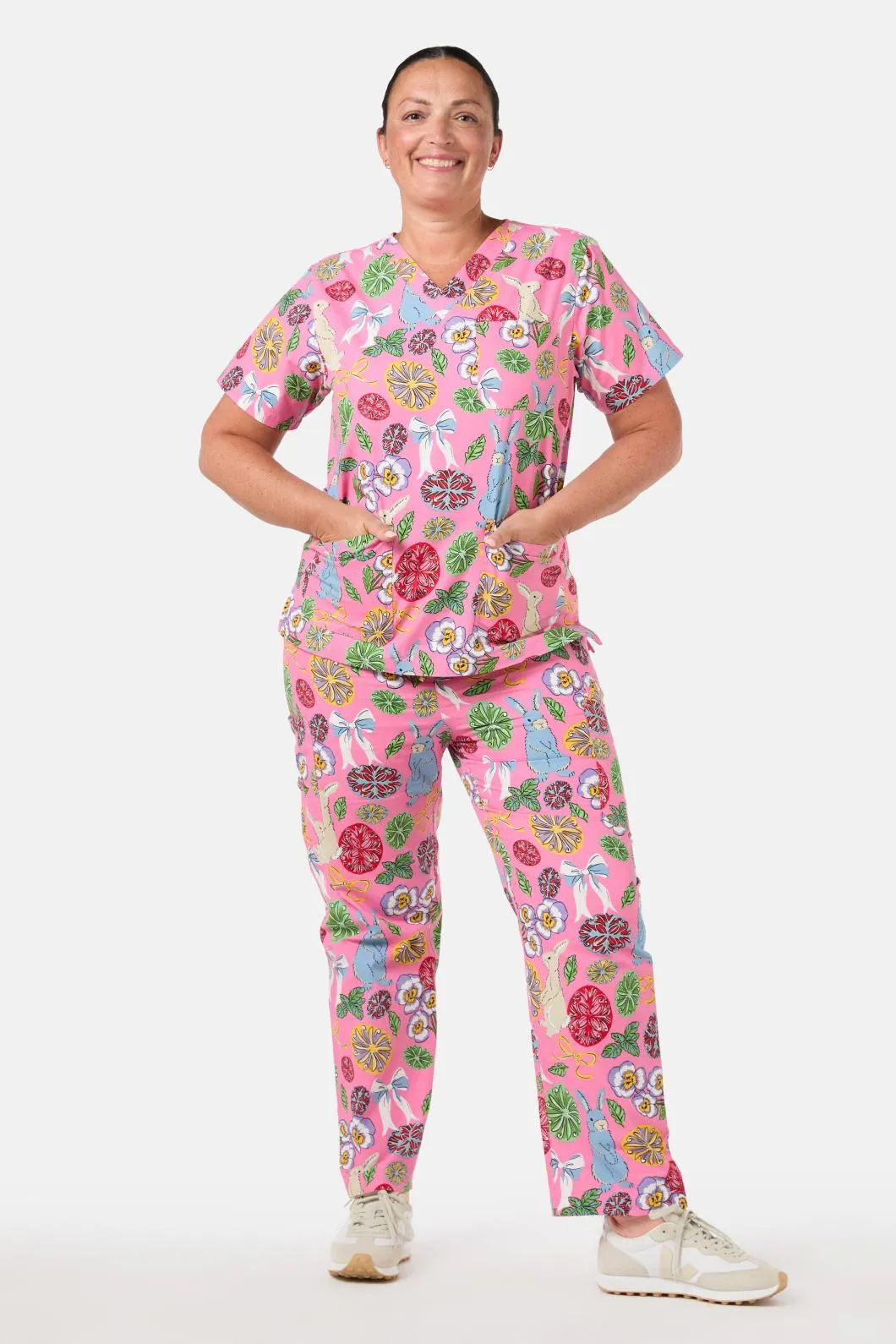 Some Bunny Loves You Scrub Set sold by gorman