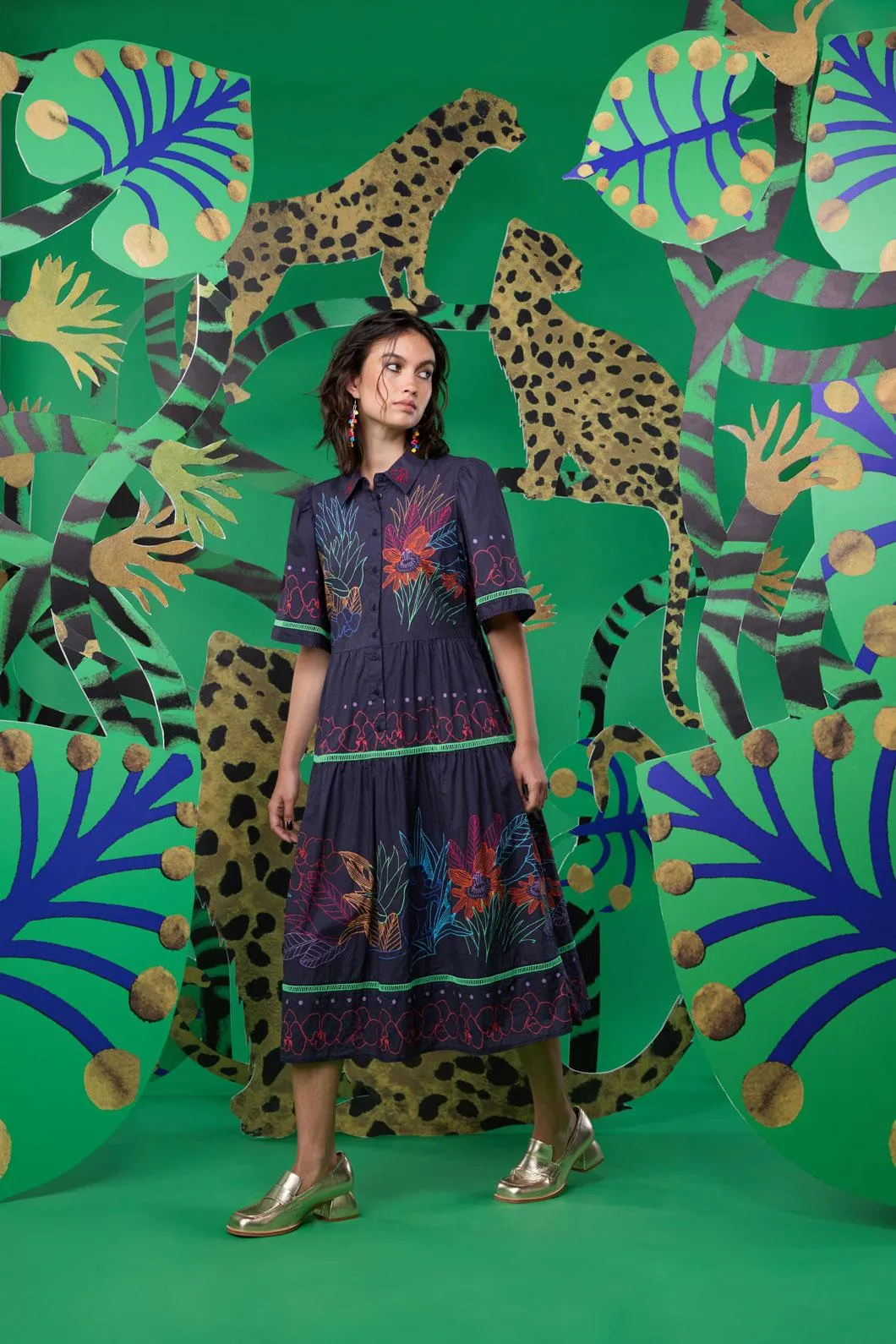 Monkey Forest Poplin Dress sold by gorman product image thumbnail 2