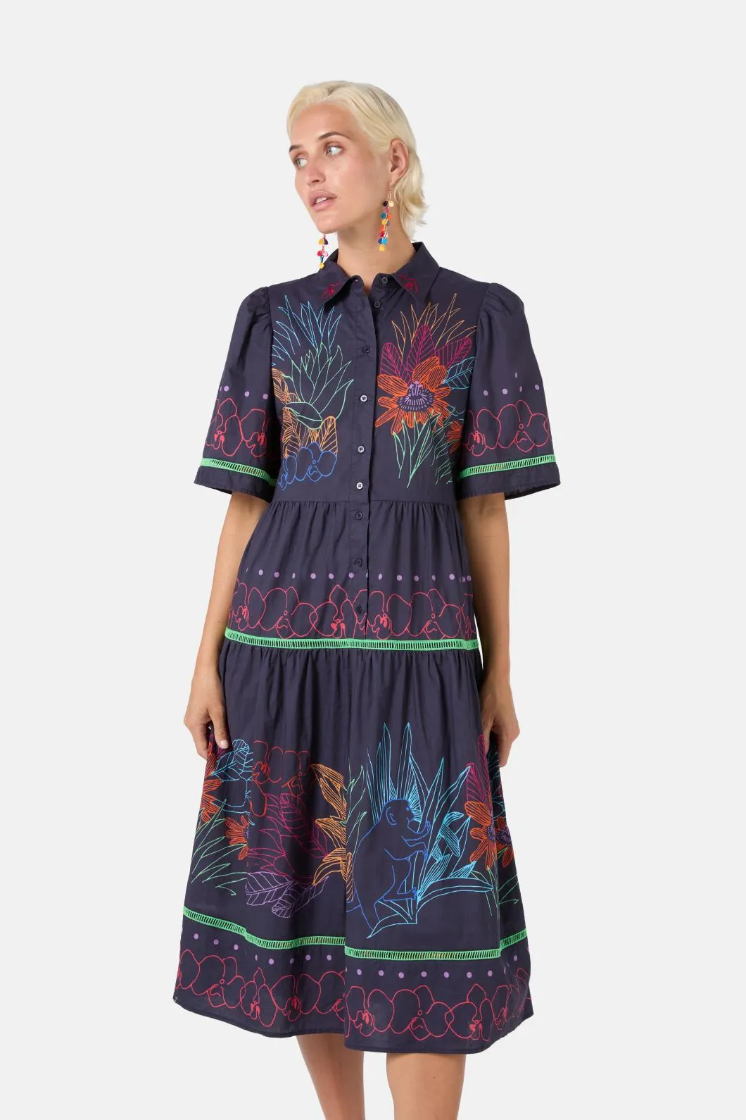 Monkey Forest Poplin Dress sold by gorman product image thumbnail 4