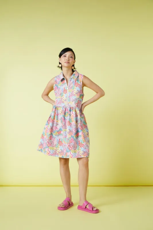 Wild Blossoms Denim Dress made by gorman